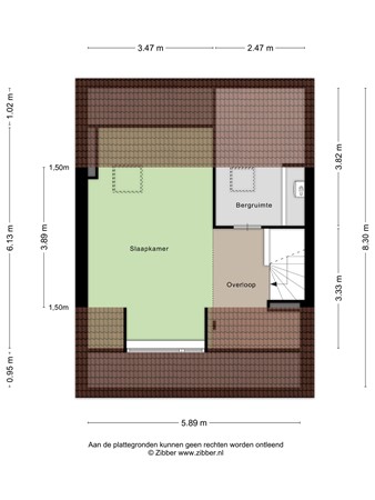 Floorplan - Mozartlaan 51, 5283 KB Boxtel